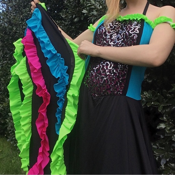 Can Can Contemporary Dance Costume - Picture 1 of 8